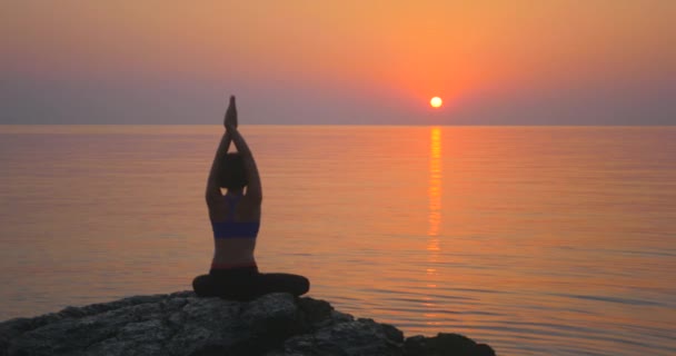 Meditating near the sea - Footage, Video
