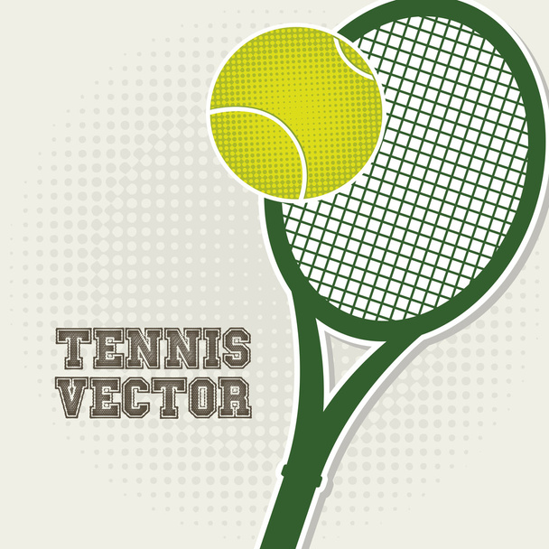 Tenis tasarım yeşil - Vektör, Görsel