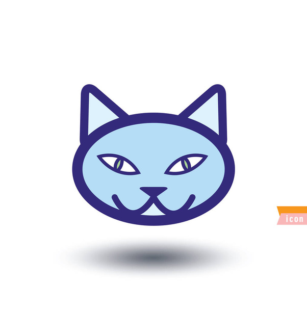 cat icon, vector illustration - Vecteur, image