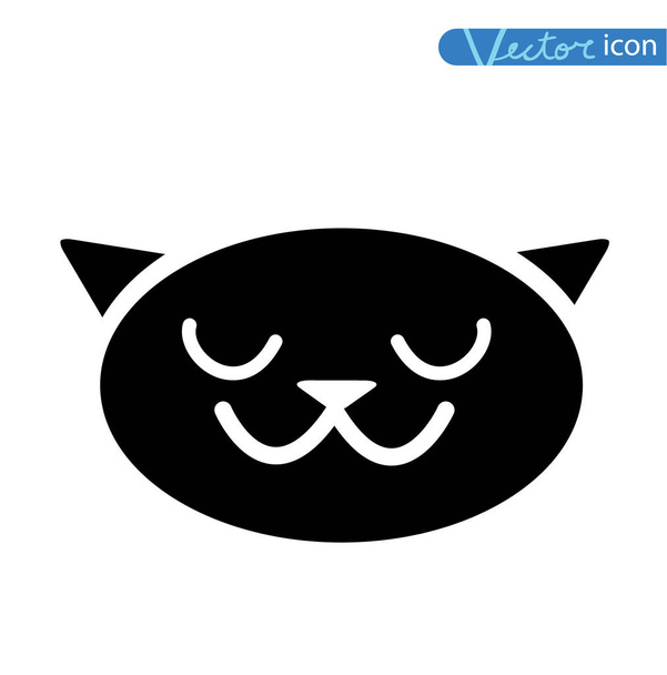 cat icon, vector illustration - Vector, imagen