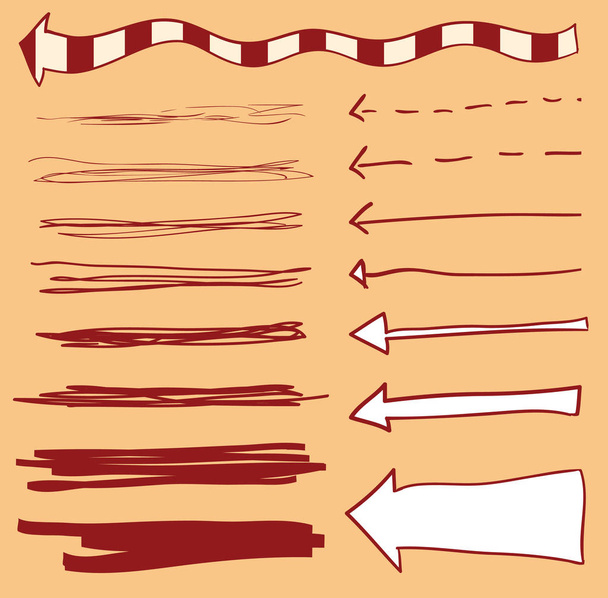 Set of arrows, vector illustration - Vector, Image