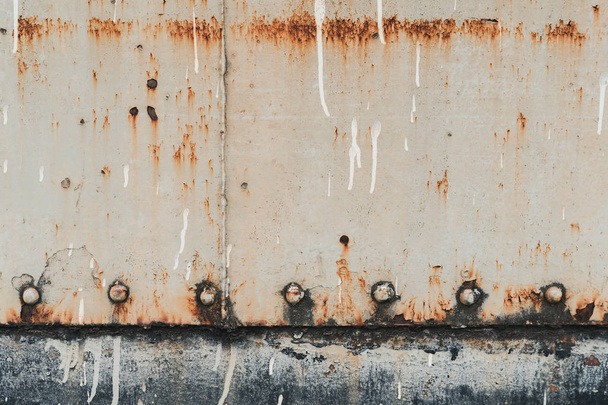 Fond abstrait tôle d'acier avec rouille, Train mur vieux et rus
 - Photo, image