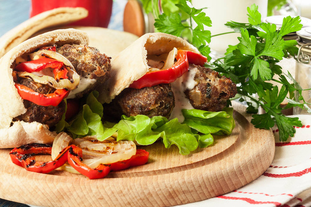 Tasty kofta kebab - Fotografie, Obrázek