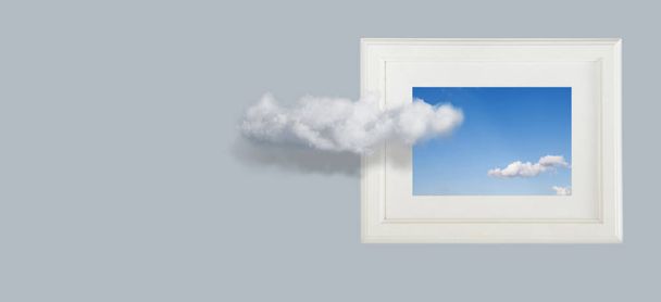 Gökyüzü bulutlarının kavramsal görüntüsü, - Fotoğraf, Görsel