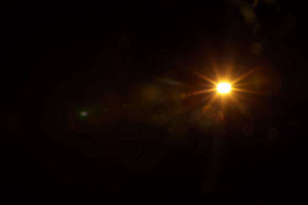 Absztrakt természetes napkitörés a fekete - Fotó, kép