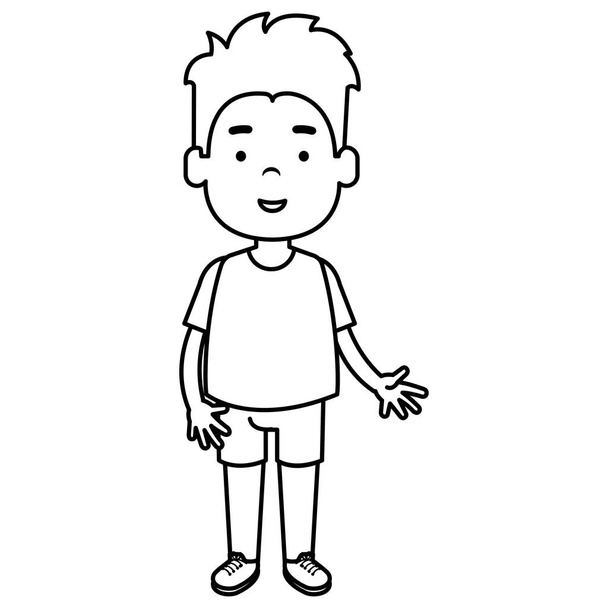 gelukkig jongetje karakter - Vector, afbeelding