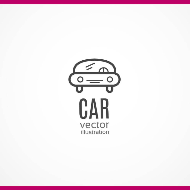 Car icon. Vector illustration - Вектор,изображение