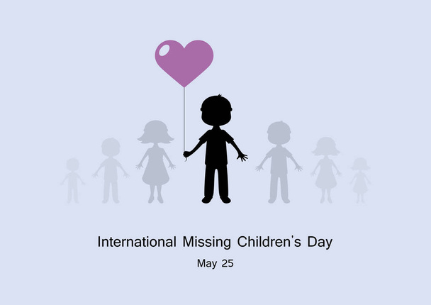 Міжнародний «відсутній» дитячий день - Вектор, зображення