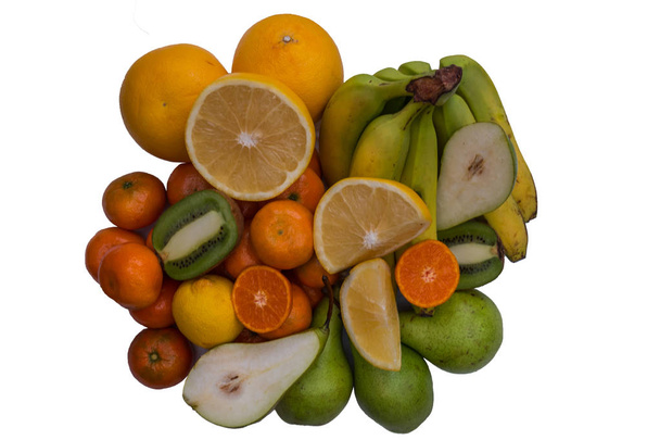 Čerstvé ovoce. Různé ovoce barevné pozadí. - Fotografie, Obrázek