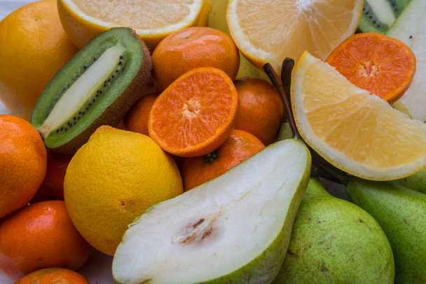 frische fruits.assorted Früchte bunten Hintergrund. - Foto, Bild