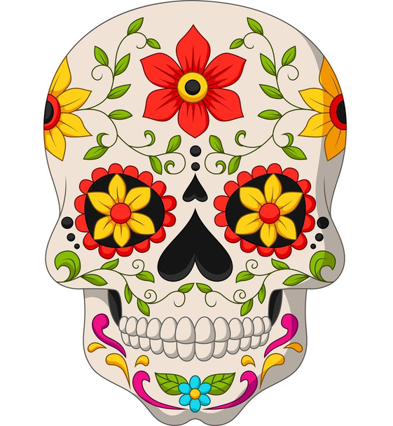 Ilustración vectorial del día de los cráneos muertos
 - Vector, Imagen
