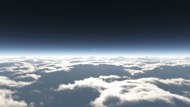 Traumfliege in Wolken 4k - Filmmaterial, Video