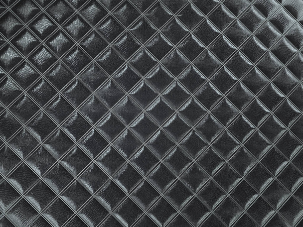 Alligator or crocodile black Leather Square stitched texture - Foto, immagini