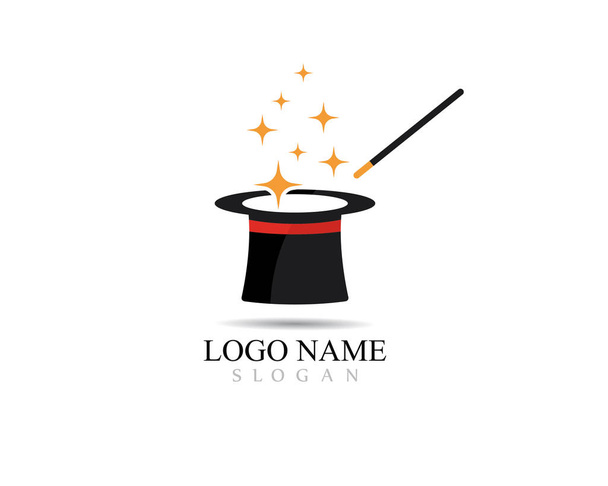 Magic cap logo concept, vector illustration
 - Вектор,изображение
