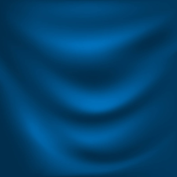 Abstract luxury blue silky cloth  - Vector, Image