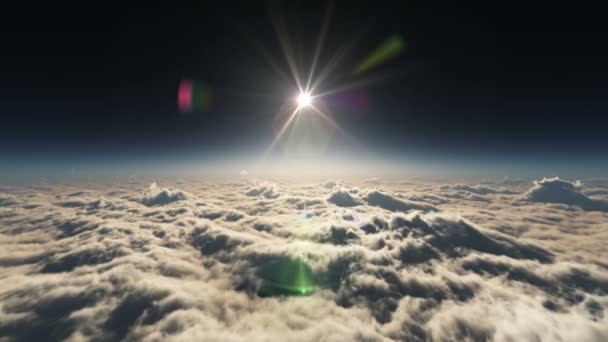 por encima de nubes puesta de sol 4k
 - Metraje, vídeo