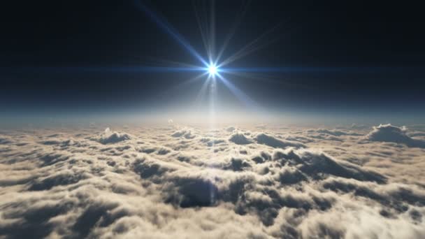 pilvien yläpuolella auringonlasku 4k
 - Materiaali, video