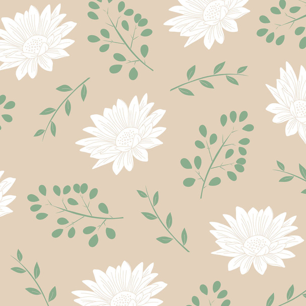 Vintage Elegant Floral Pattern. Elegant Background with floral designs. Good for Digital Print and Sublimation Techniques.  - Вектор,изображение
