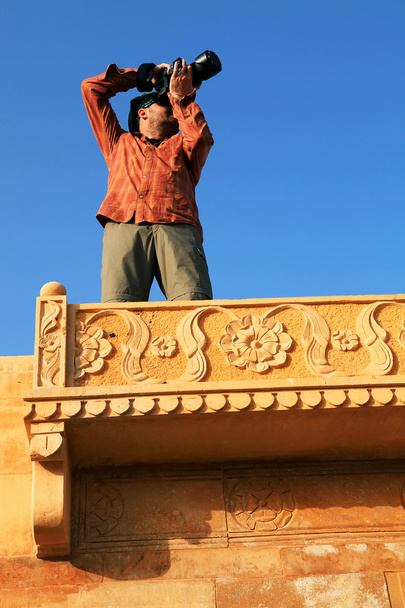 φωτογράφος σε jaisalmer, Ρατζαστάν, Ινδία - Φωτογραφία, εικόνα