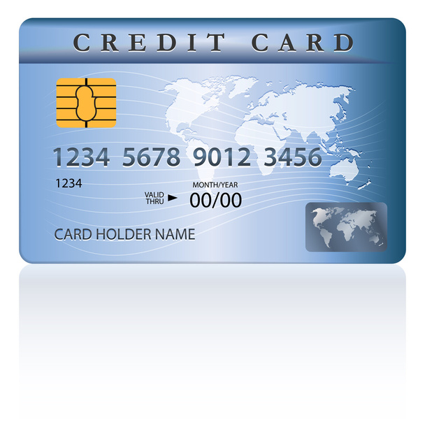 Credit or debit card design - Vector, afbeelding
