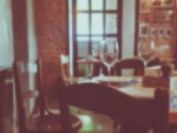 Interior cafe. Blurred background - Photo, Image