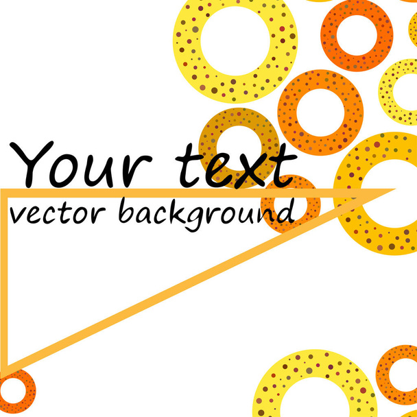 Colorful pretzels with copy space, vector - Vektor, Bild