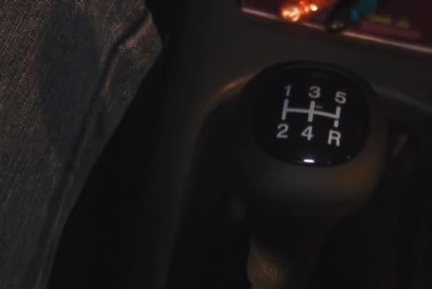 Gear shift, manual changes close-up - Footage, Video