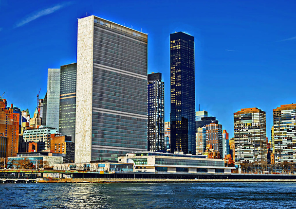 United Nations Building - HDR view. - Photo, Image