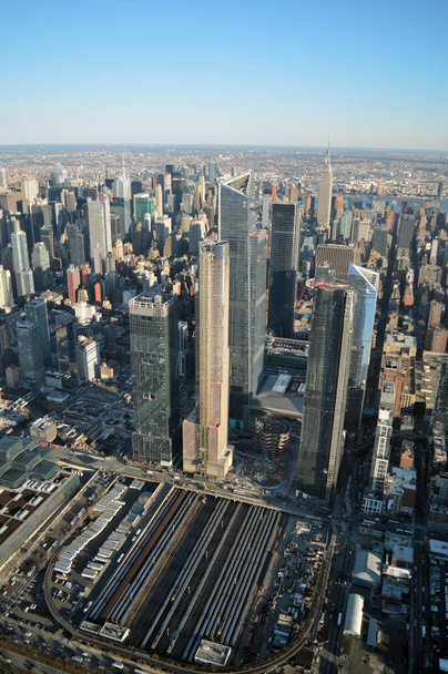 Вид с воздуха на Манхэттен
. - Фото, изображение