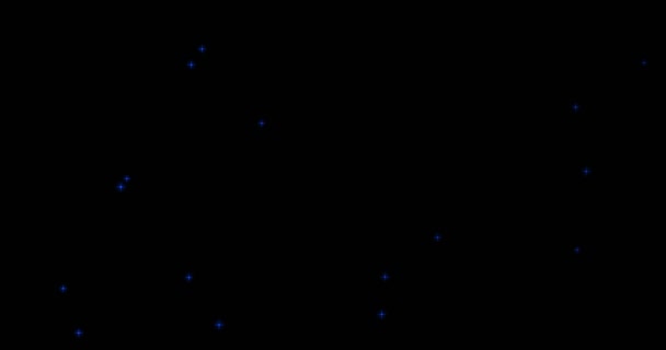 abstraktní gradient modré pozadí s hvězdami a částicemi, které proudí jako prach, události sváteční prázdniny nový rok - Záběry, video
