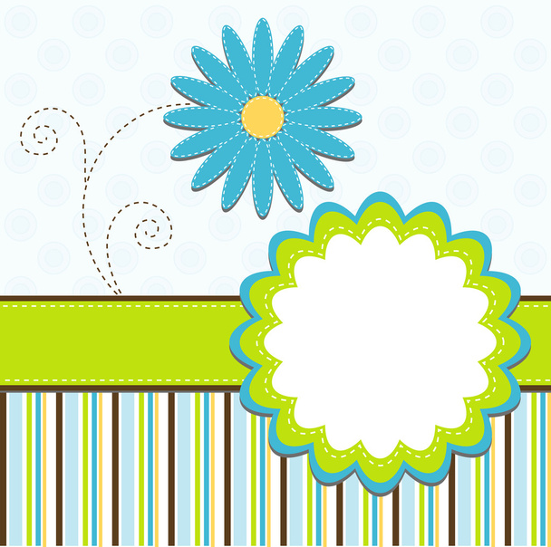 Template greeting card, vector - Vector, afbeelding
