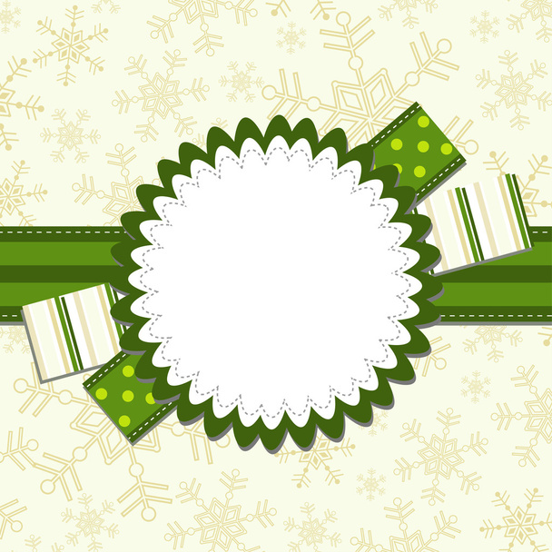 Template christmas greeting card, vector - Вектор,изображение