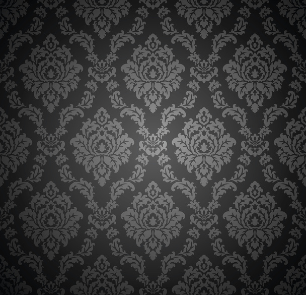 Seamless royal damask wallpaper - Vector, Image
