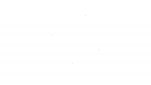 Ícone de linha de tecnologia Blockchain cinza no fundo branco. Sinal de dados criptomoeda. Abstrato geométrico bloco cadeia negócio de tecnologia de rede. Animação gráfica em movimento de vídeo 4K
 - Filmagem, Vídeo