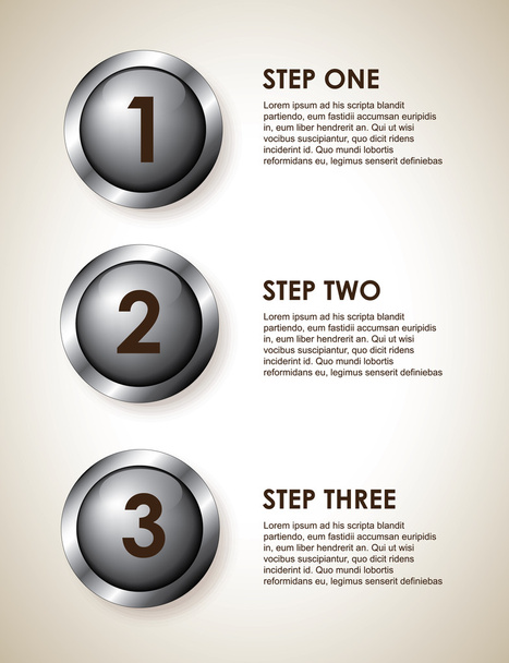 infographics steps - Vector, Image