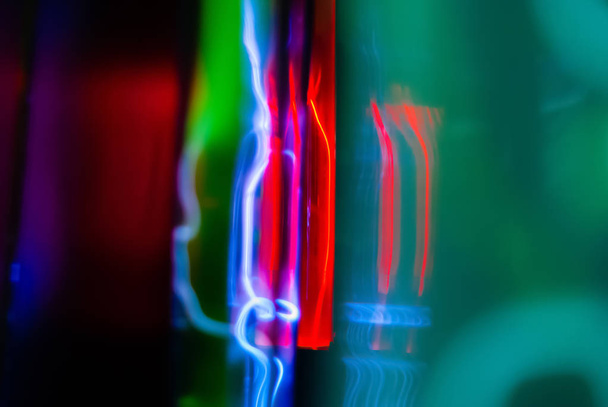abstrakti neontausta - sähköpurkaukset inertissä kaasussa
 - Valokuva, kuva