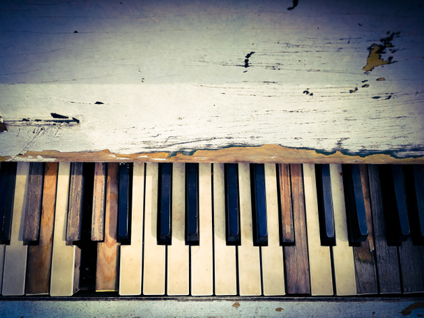 keys of the old piano - Photo, Image