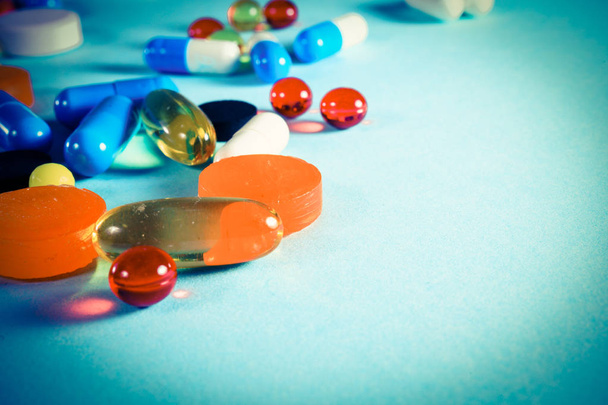 Fondo de farmacia con pastillas
 - Foto, Imagen