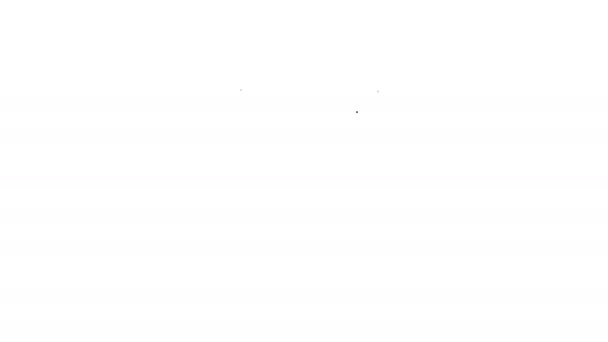 Icono de línea de imán gris sobre fondo blanco. Imán de herradura, magnetismo, magnetización, signo de atracción. Animación gráfica de vídeo 4K
 - Metraje, vídeo