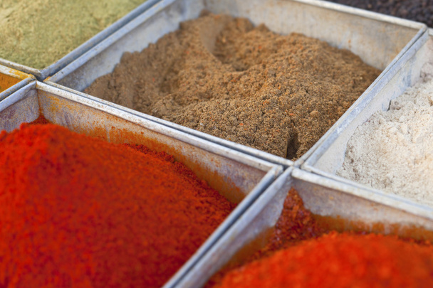 Traditional spices market in India. - Фото, зображення
