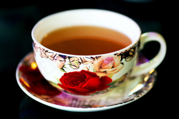 Tasse à thé décorée
 - Photo, image