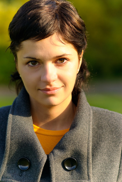 Portrait of girl in coat - Fotó, kép
