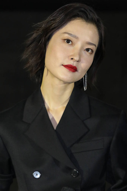 Chinese actress Du Juan attends a premiere event for new movie "Lost in Love" in Beijing, China, 14 April 2019. - Fotoğraf, Görsel