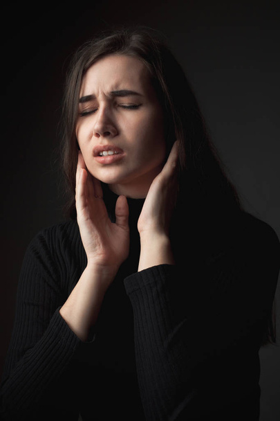 Portrait of a crying young woman - Фото, изображение