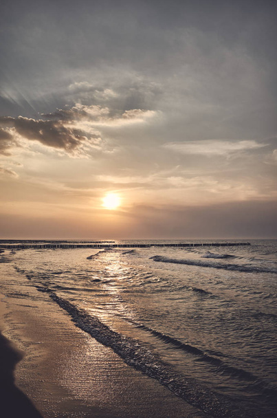 Scenic sunset over the sea. - Фото, изображение