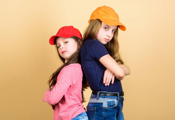 Being a hipster. Adorable little hipsters. Little children wearing hipster style clothing and accessories. Cute small hipsters with fashionable look - Foto, Bild