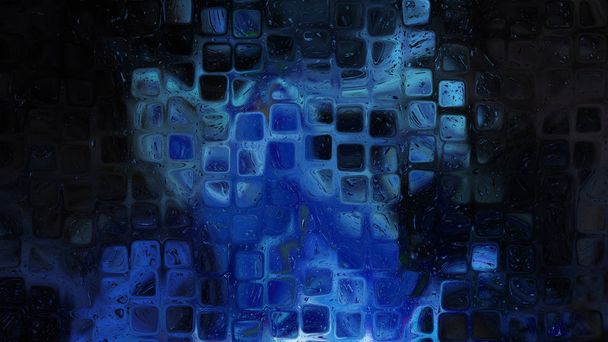 Blue Electric Art Background - Photo, Image