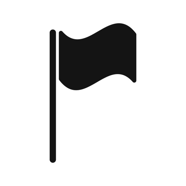 Pictogram illustratie vlag - Foto, afbeelding