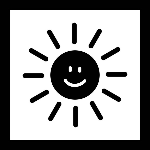 Illustration soleil sourire Icône
 - Photo, image