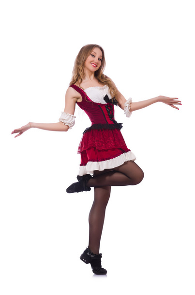 Німецька дівчина в традиційному одязі. - Фото, зображення